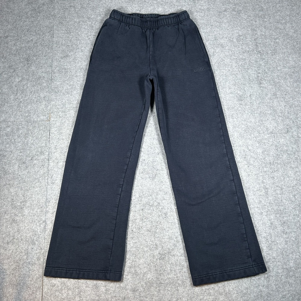 Aritzia Sweatfleece Sweatpants Womens Small(25x29) Washed Navy Boyfriend Fit